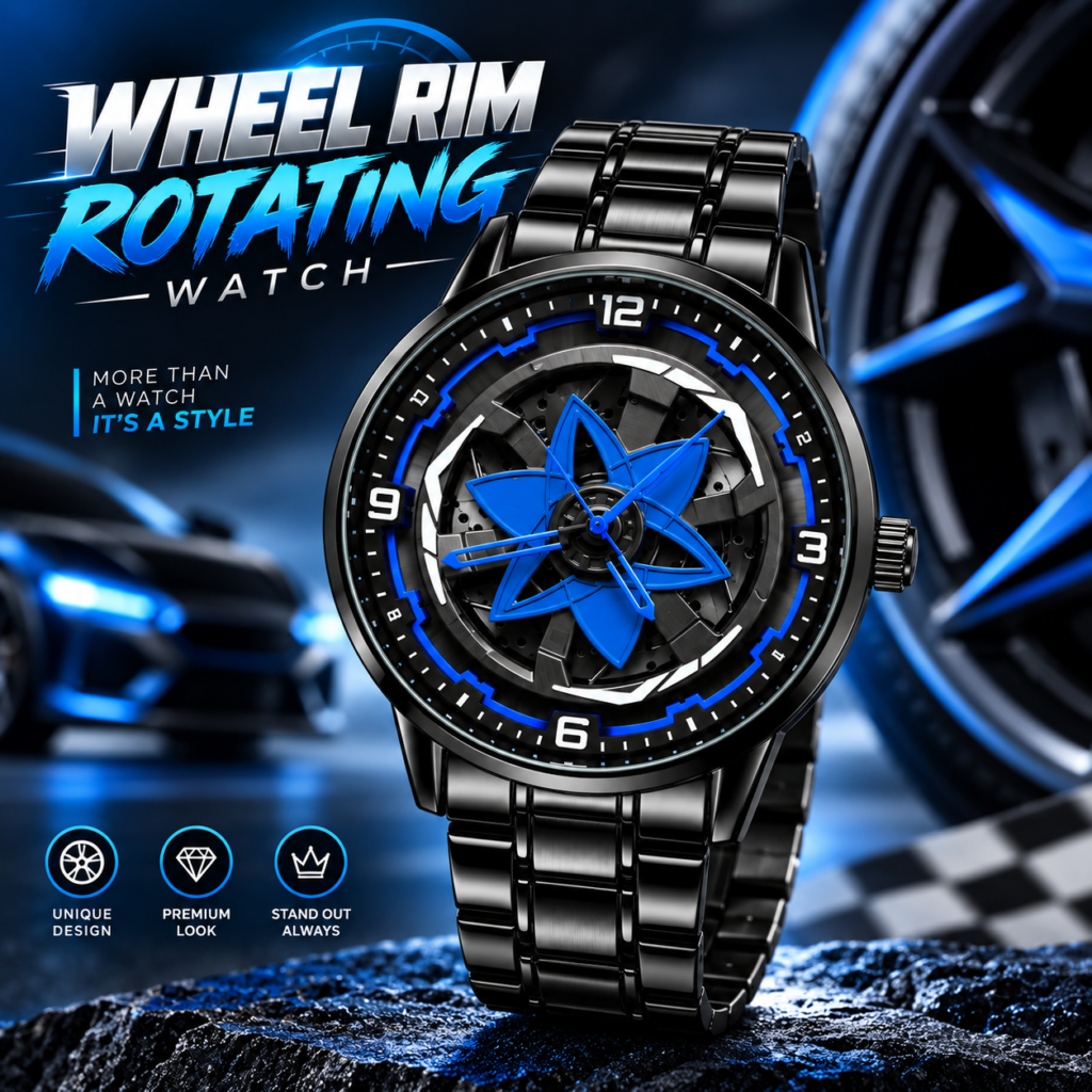 Wheel Rim Rotating Sports Watch