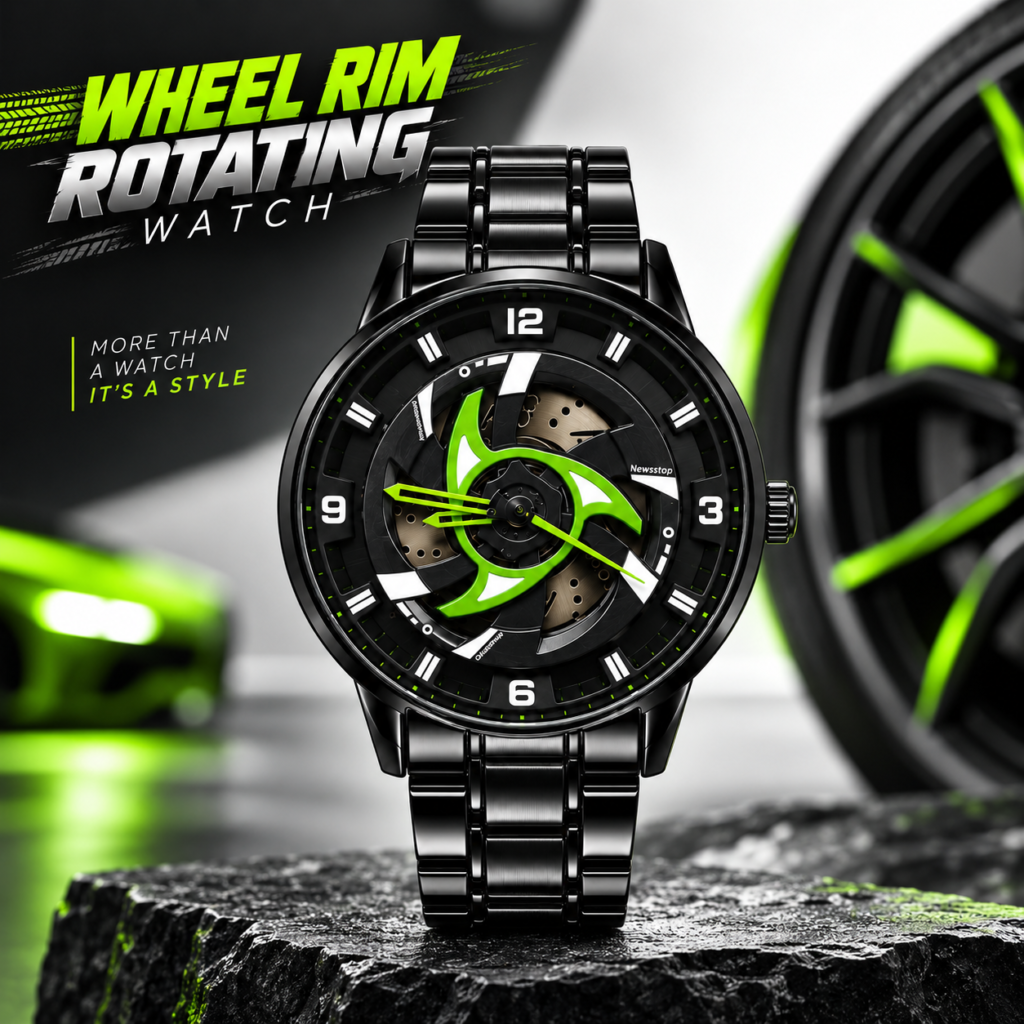 Wheel Rim Rotating Sports Watch